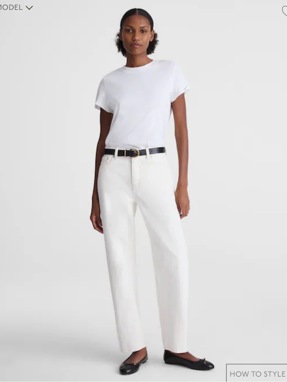 Madewell The Darted Barrel-Leg Jean - Vintage CanvasRigid